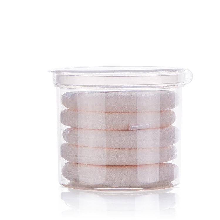 Five-Piece Round Hand Hook Ribbon Make-Up Puff Five-Piece Round Hand Hook Ribbon Make-Up Puff